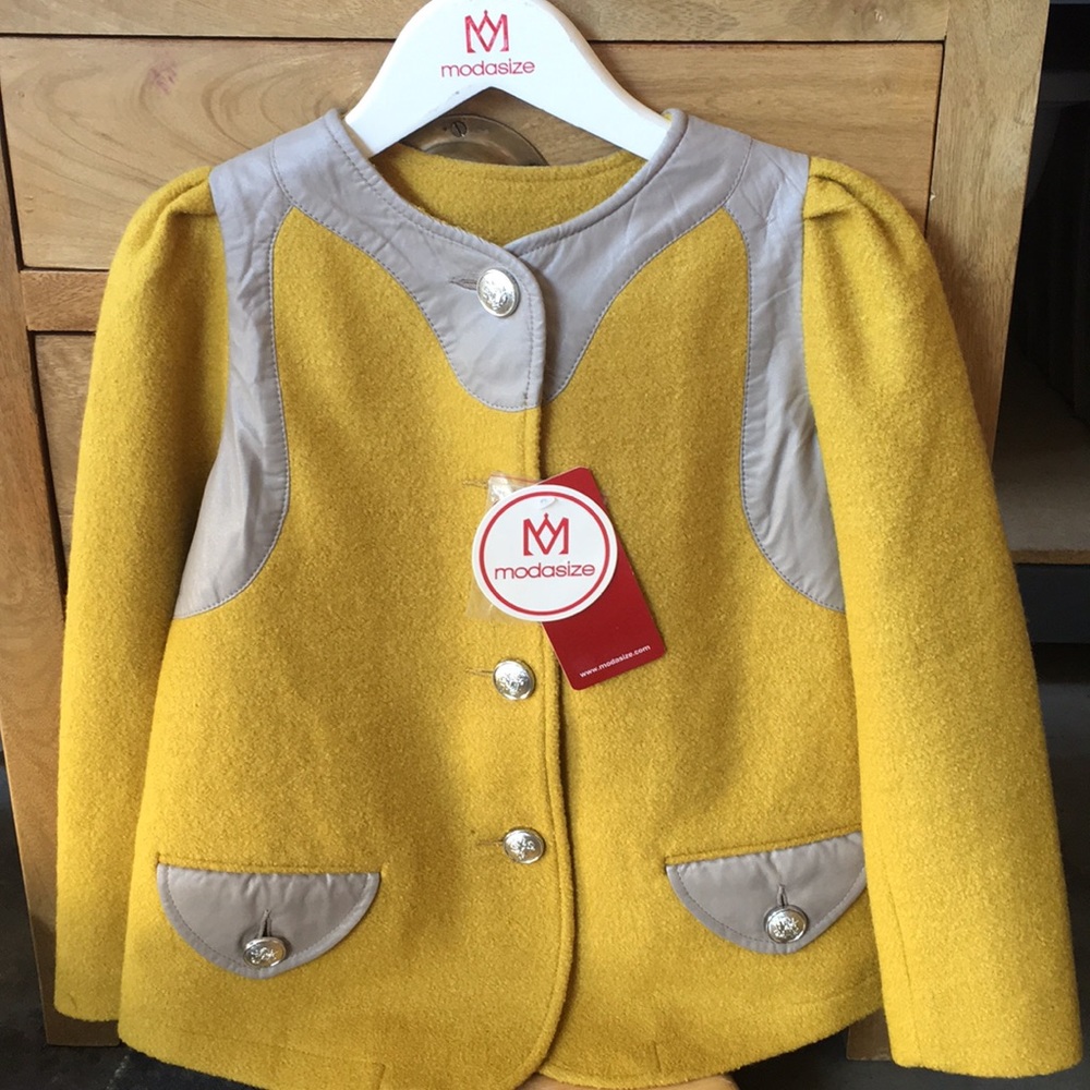 Girls fashion wool coat